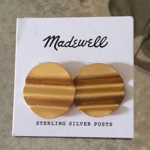 Madewell Wavy Disc Earrings.